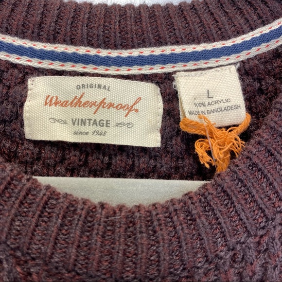 Weatherproof Textured Pullover Sweater Autumn Leaf - Picture 5 of 8